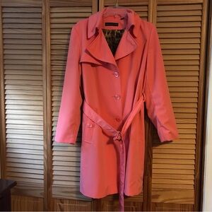 Dana Buchman Coral Trench Coat